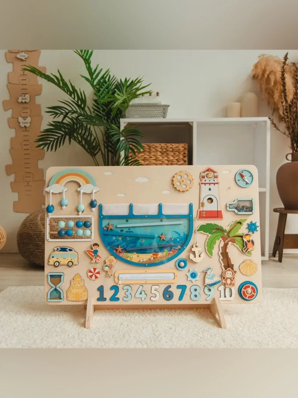 Montessori Wooden Ocean Activity Sensory Board for Kids - Etsy
